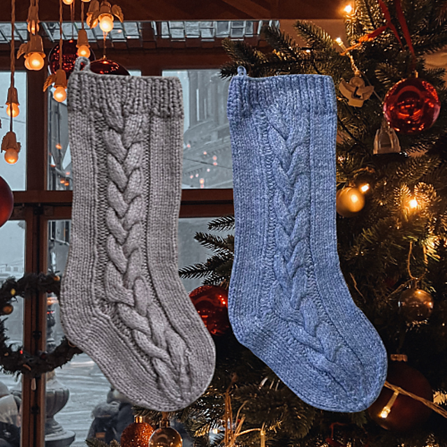 Cable Christmas Stocking