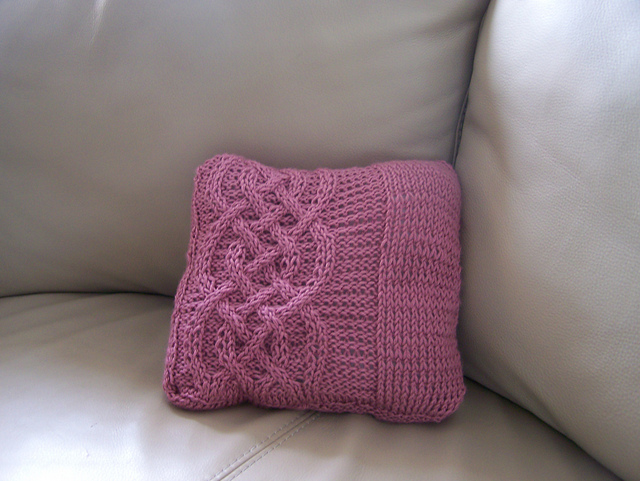 2010-06 Cabled Pillow #1