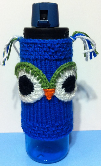 Funky Owl Water Bottle Cozy