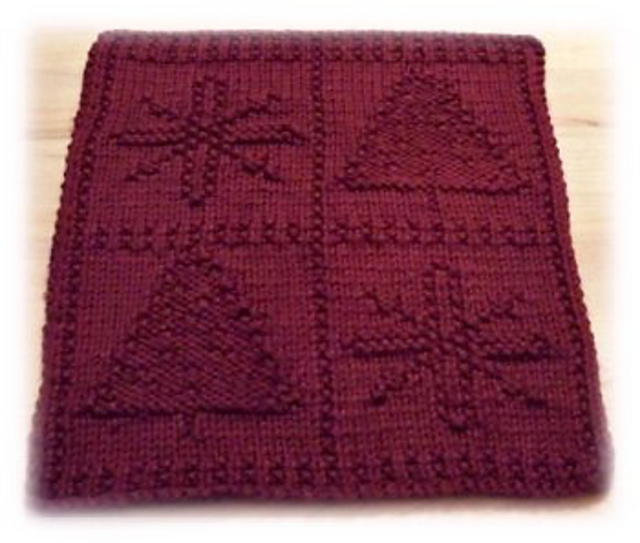 Trees'n Snow Crystals Cloth