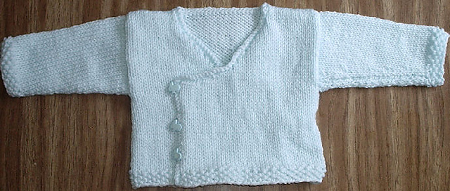Cross-Over Baby Sweater