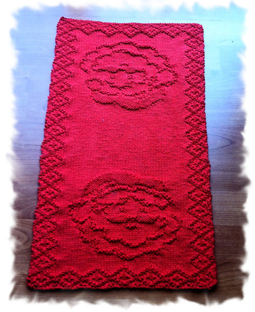 Santa's Face Hand Towel