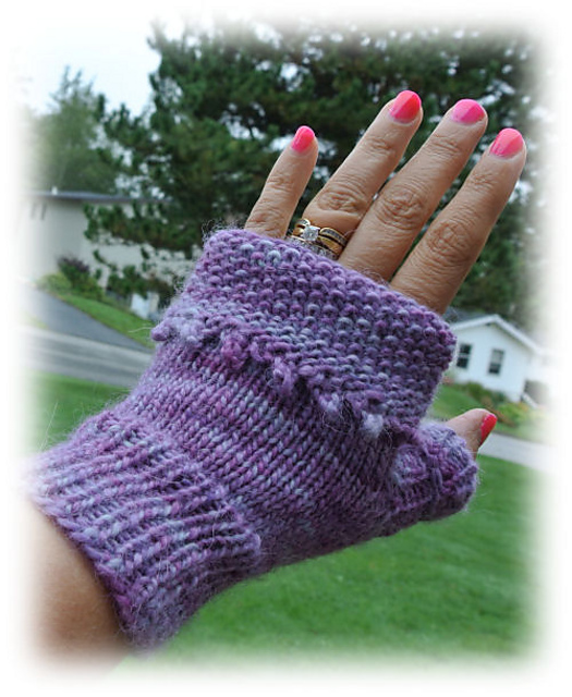 Topsy Turvy Fingerless Mitts