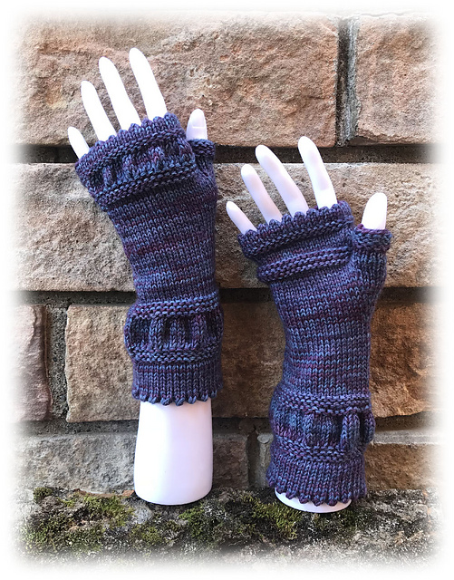 Ruched Fingerless Mitts