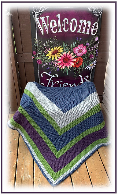 Quarter Log Cabin Throw