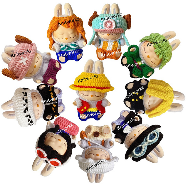 Ravelry: One piece x Labubu costume pattern by Wynn Neo