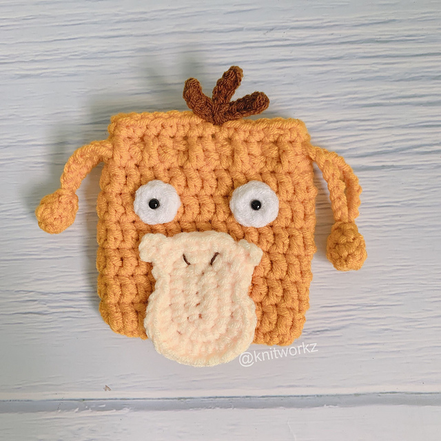 Psyduck airpod drawstring pouch