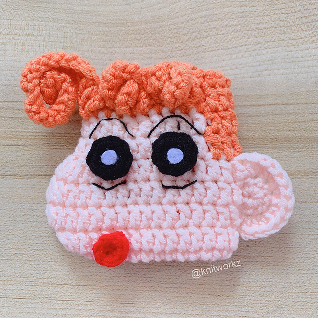 Ravelry: Shin-chan Sister Card/Airpods Pouch pattern by Wynn Neo