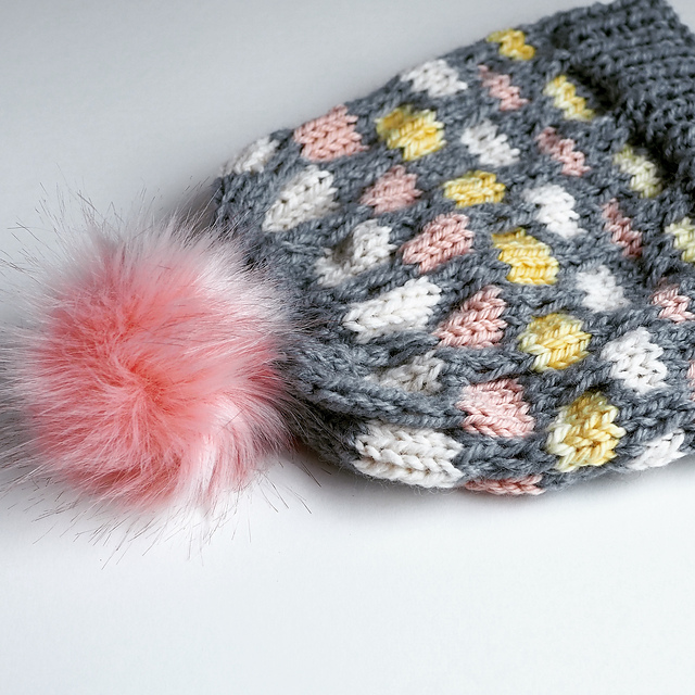 Mosaic Stitch Beanie Hat