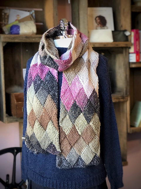 Entrelac Scarf