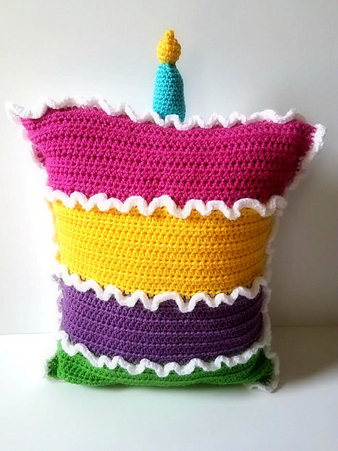 Layered Birthday Cake Pillow