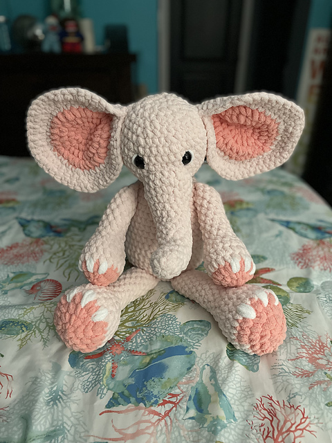 Ravelry: Peanut the Elephant Stuffie pattern by John Haffner-Henriques