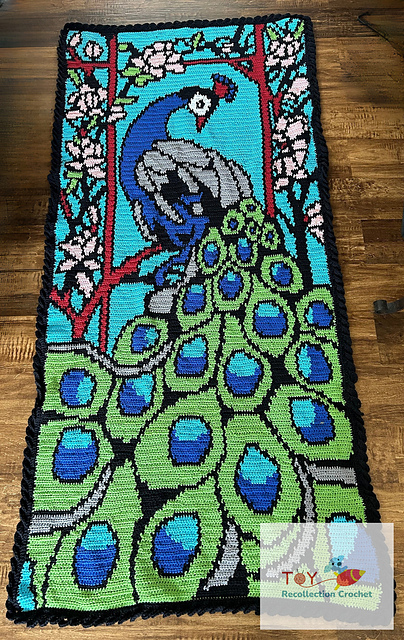 Peacock Blanket Wall Hanging