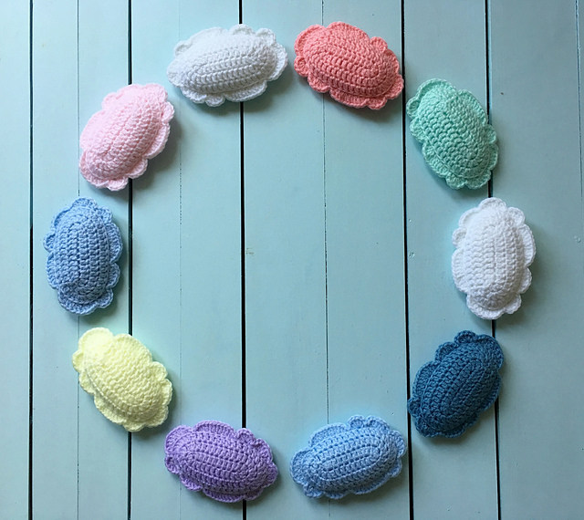 Happy Clouds Baby Banner / Garland