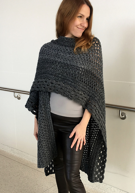 Ravelry: Really Racy Ruana pattern by Sonja Hood