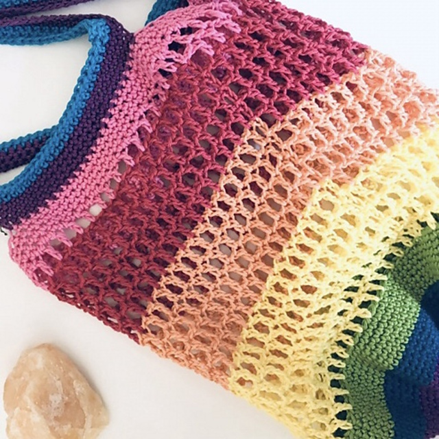 Rainbow market bag
