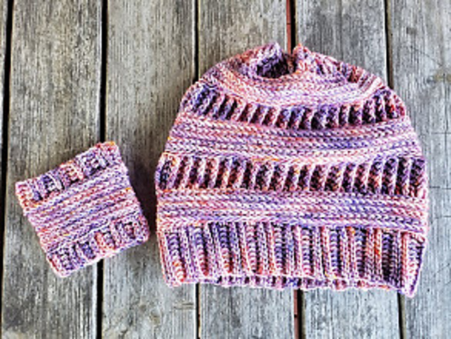 Crochet "Too Legit to Knit" Ribbed Hat