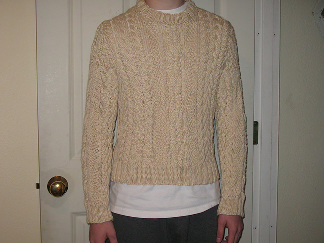 #13 Cabled Crewneck