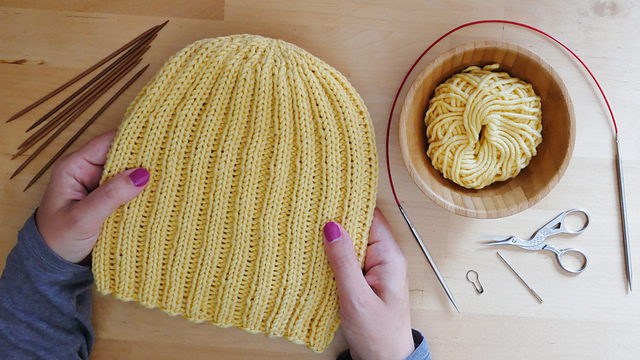 Rippenmuster Beanie