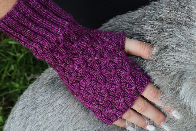Smocking Stitch Mitts