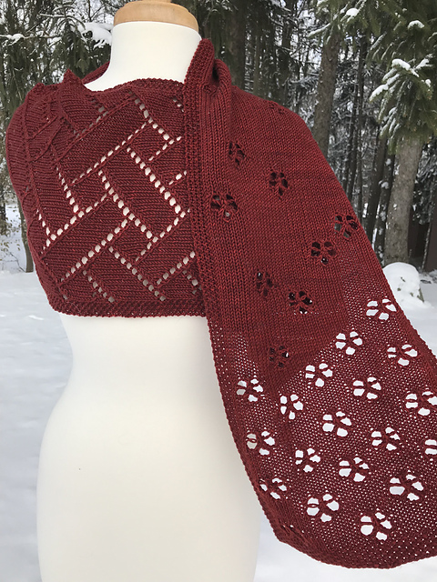 Cherry Festival Scarf