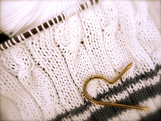 Cable and Rib Sweater