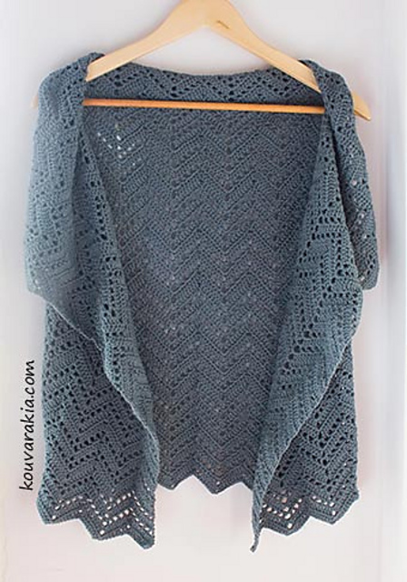chevron wrap vest