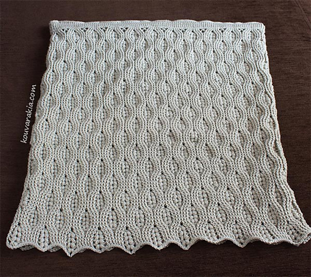 Cables And Puff Stitch Skirt