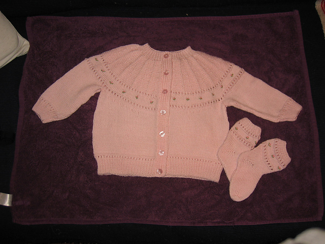 Baby cardigan and socks