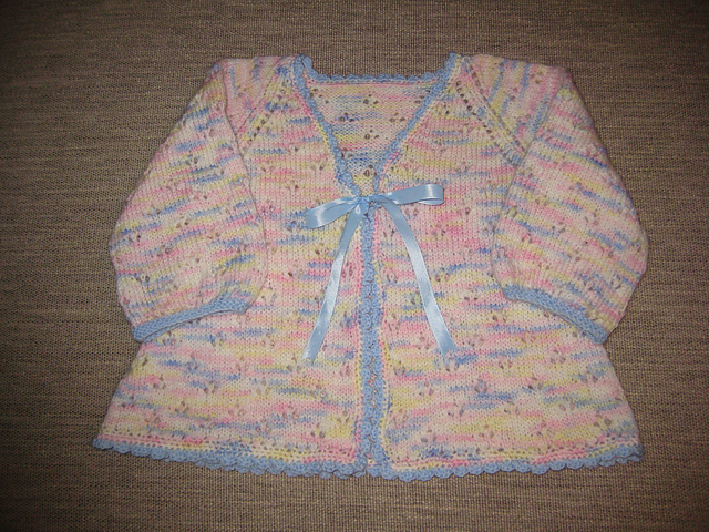 Cardigan No. 5 with Crochet Border