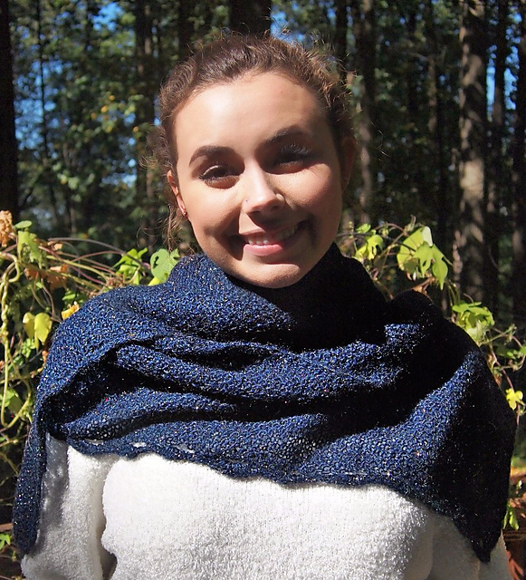 Bedford Springs Shawl with Scallop Edge