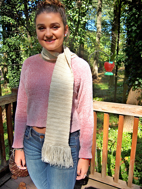 Double Knit Sterling Scarf