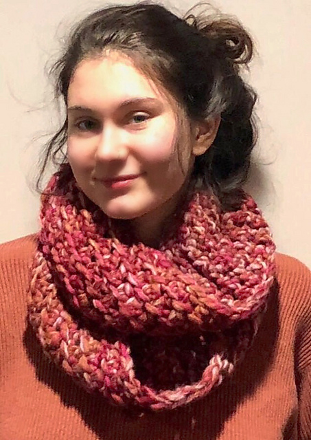 Warm and Lacy Infinity Scarf