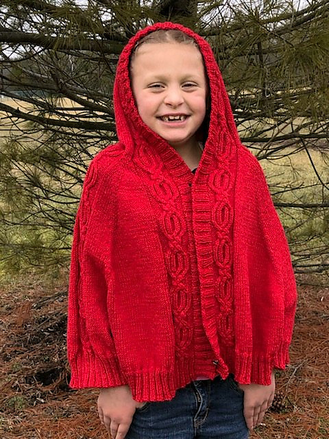 Kid's Mythical Heart Cardi-cape