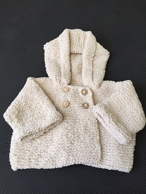 Hooded Jacket with Raglan Sleeves