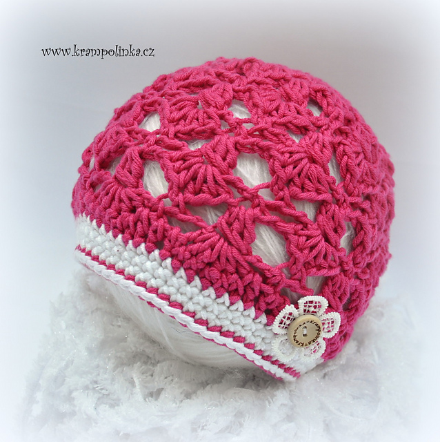 Summer lace baby hat