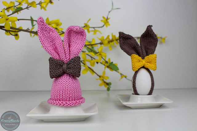 EiOhrHase Eierwärmer+Eiernetz