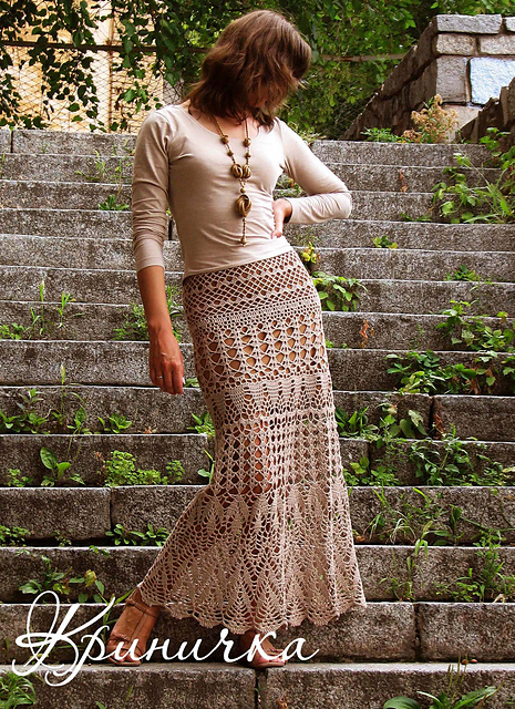 Evening steppe Maxi skirt