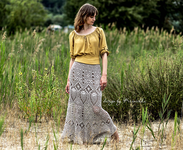 Pineapple boho skirt