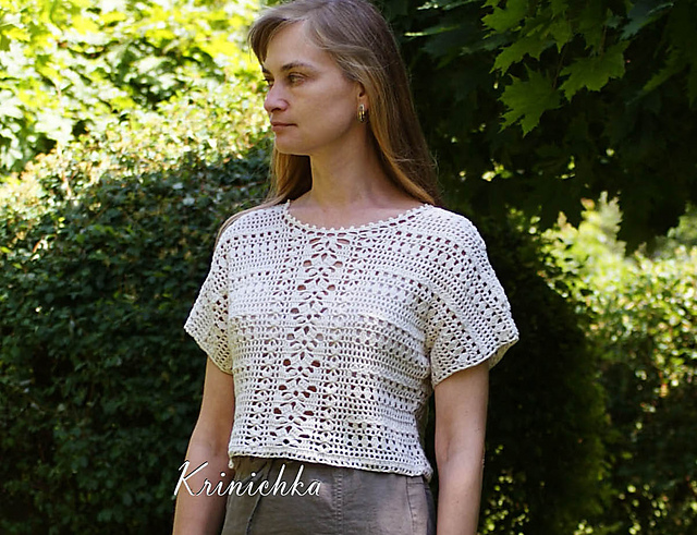 Crop top crochet
