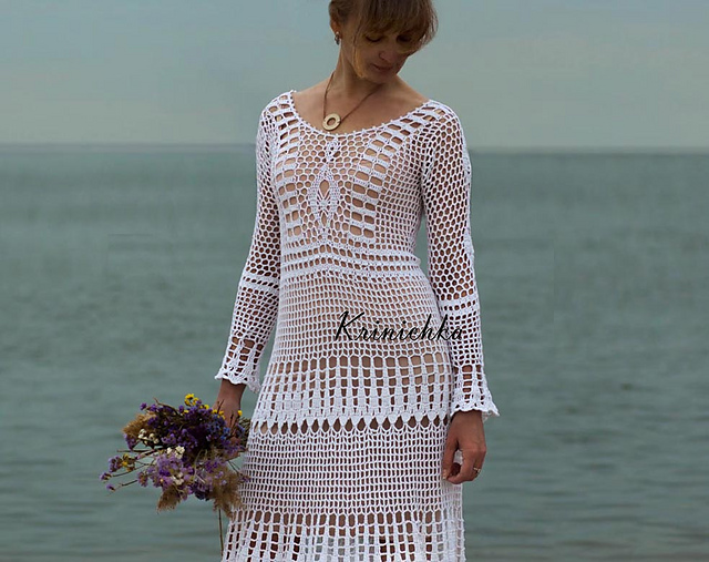 Beach wedding dress