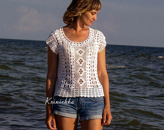 Lace beach top