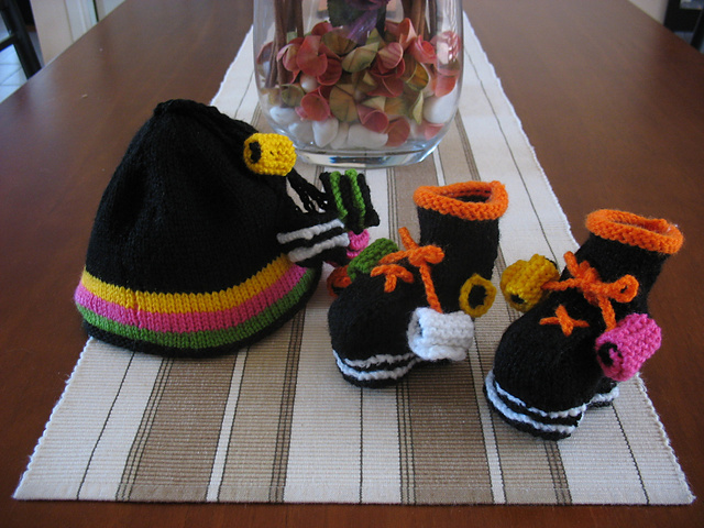 Licorice Allsorts Hat & Gym Boots