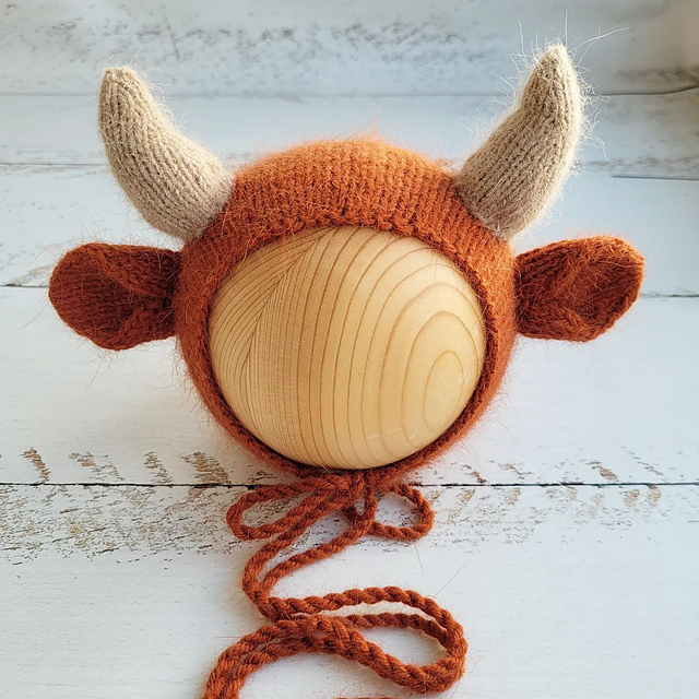 Cow newborn hat