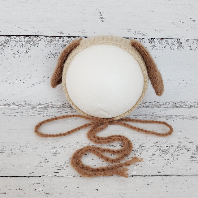 Puppy newborn bonnet