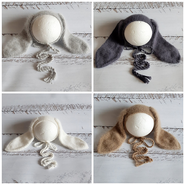 Bunny/Rabbit newborn bonnet
