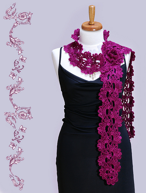 Queen Anne's Lace Scarf