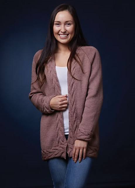 PT 8447 - Ladies Cabled Jacket