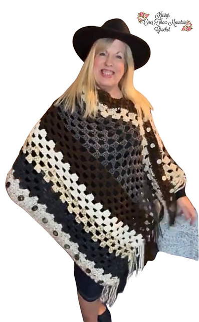 Granny Stitch Poncho Wrap