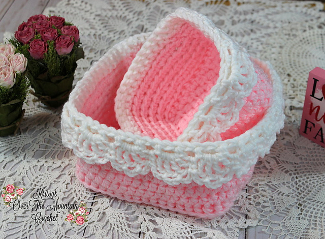 Large Square Nesting Basket